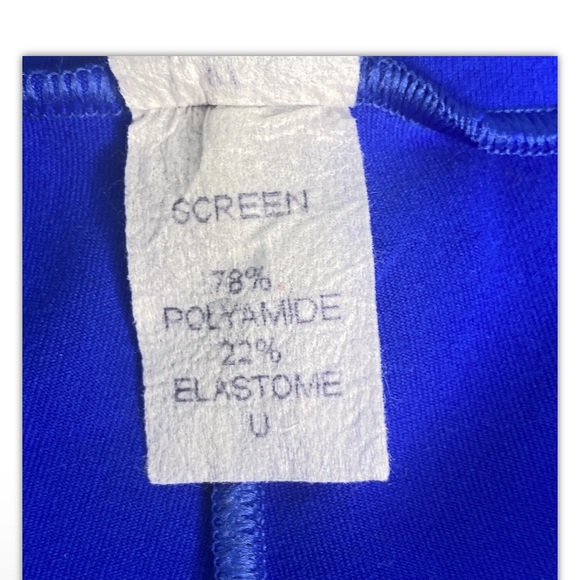 Vector Wear Juniors Redline Extreme Workout Pants Exercise Sz 0 Blue Red Nylon - Picture 10 of 11